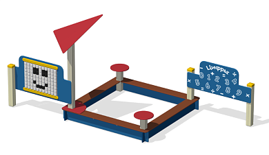 Песочный дворик ПС-102 для детской площадки