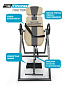 Инверсионный стол Start Line бежево-серый с подушкой