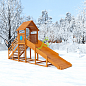Деревянная зимняя горка Igragrad Snow Fox Start с крышей скат 4 метра
