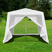 садовый шатер афина-мебель afm-1035nc white (3x3/2.4x2.4)
