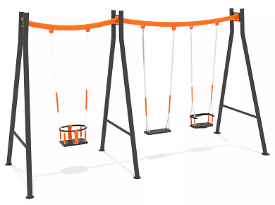 качели тройка кчб.т100 для детской площадки