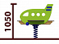 Качели-балансир на пружине Самолет 04524 для детской площадки