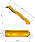 Скат для детской горки MoyDvor 2,65 м