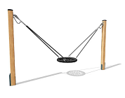 качели гнездо малое вст 5814 для уличной площадки