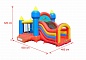 Детский надувной коммерческий батут Happy Hop Super Castle Bouncer with Slide