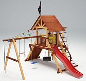 детская деревянная площадка савушка люкс 3