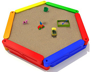 песочница пентагон для детской игровой площадки
