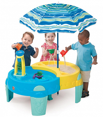 детский столик step2 оазис для игр с песком и водой