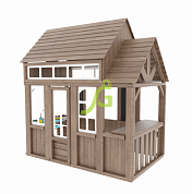 детский деревянный домик igragrad коттедж 1