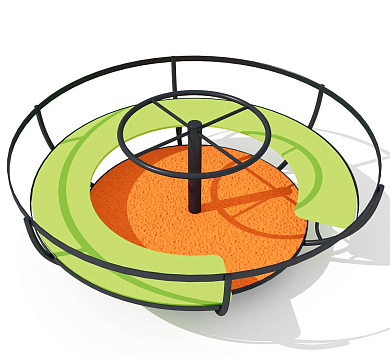 карусель с полом из резиновой крошки 04408.21 для детской площадки