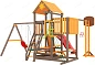 Детский комплекс Igragrad Classic Панда Фани с балконом модель 1