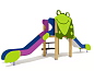 Горка двойная Лягушка 08409.24 для детской площадки