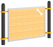 барьер тс.п005 1200 для собачьих площадок