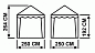 Тент садовый Митек Беседка 2.5х2.5 м без стенок