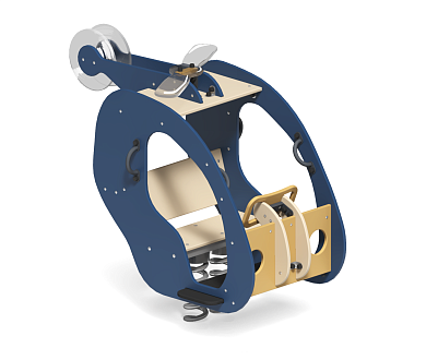 Качалка на пружине Вертолет КБ-05 для игровой площадки качалка на пружине вертолет кб-05 для игровой площадки