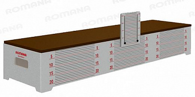 скамья гимнастическая для измерения гибкости romana 203.03.03 для спортивной площадки