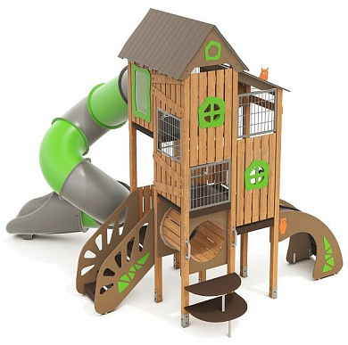 игровой комплекс н24.07101 для детей 6-12 лет для уличной площадки