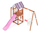 Детская деревянная площадка Савушка TooSun 8 розовая для дачи