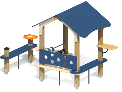 Домик-беседка Дворик 4 ПС-11.2 для детской площадки
