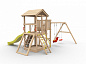 Детский деревянный комплекс RussSport Барни без покрытия