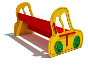 детская скамейка машинка для игровой площадки