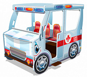 игровой макет машина скорая помощь им247 для детских площадок 