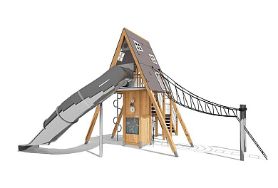 детский комплекс шалаши вст 3502 для уличной площадки