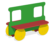 лавочка вагончик мф-05.51 двойная для детской площадки