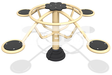 карусель 4-местная квебек лгк-306 для детской площадки