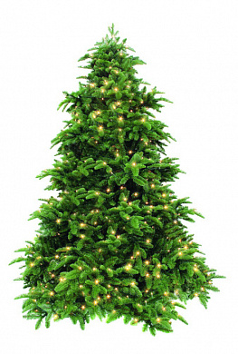 елка искусственная triumph нормандия зеленая + 400 ламп  73696 215 см
