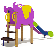 горка слоненок 08311.24 h=1000 для детской площадки