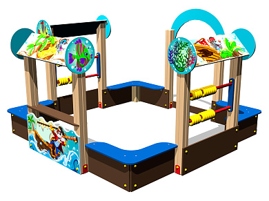 песочный дворик карибы у1 п088 для детской площадки