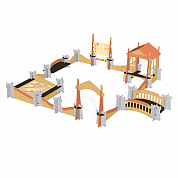 игровой комплекс с песочницей romana 115.75.00 для детской площадки