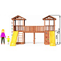 Детская площадка Можга Спортивный городок 6 СГ6-Р922 с узким скалодромом крыша дерево