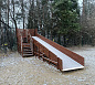 Деревянная зимняя горка CustWood Winter W7 скат 6 метров