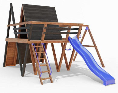 детская площадка максон шалаш 4 деревянная для дачи