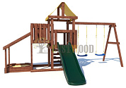 детская деревянная площадка custwood junior color jc16 для дачи