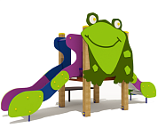 горка двойная лягушка 08209.24 для детской площадки