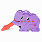 Детская горка Happy Box 706-B Elephant Slite с баскетбольным кольцом футбольными воротами