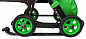 Санки-коляска SNOW GALAXY City-1 Совушки на зелёном на больших колёсах Ева