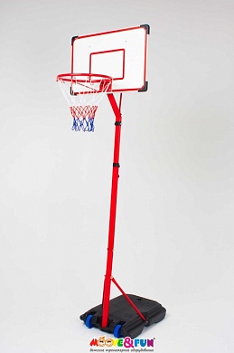 детская баскетбольная стойка moove&fun складная 216 см в чемодане арт. 20881j