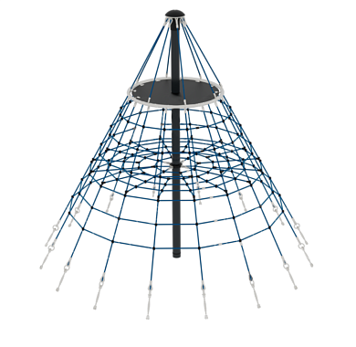 канатная пирамида кио-19 для уличной площадки
