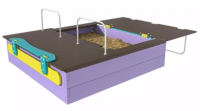 песочница sweetplay эко.п.сп001 с крышкой для детской площадки