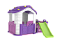 Игровой домик Toy Monarch CHD-354 с горкой и забором