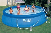 бассейн intex easy set надувной + аксессуары 56409