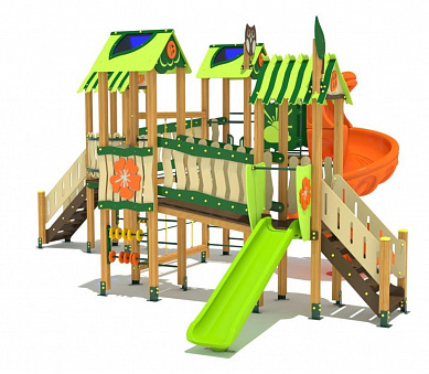 игровой комплекс дгс-17 эколес от 5 лет для детской площадки