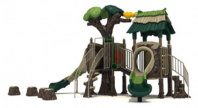 игровой комплекс лик-002 лес от 3 лет для детской площадки