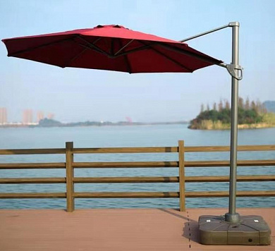 зонт для кафе афина-мебель afm-300dr-bordo