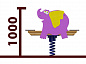 Качели-балансир на пружине Слонёнок 04525 для детской площадки