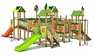 игровой комплекс дгс-10 эколес от 5 лет для детской площадки